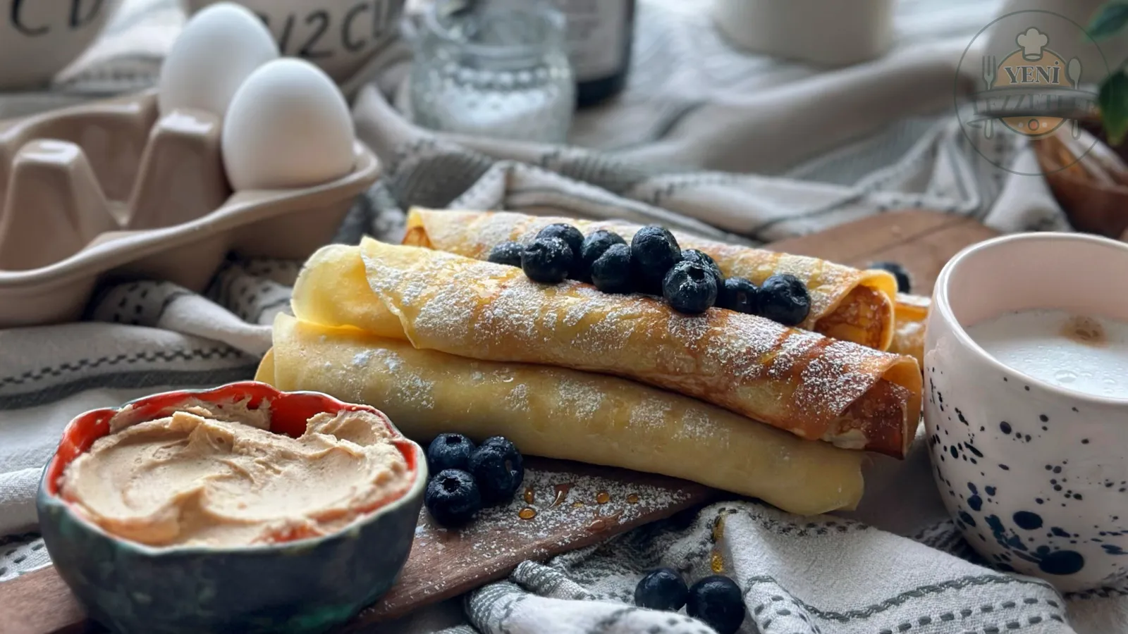 Fıstık Ezmesi Soslu Krep